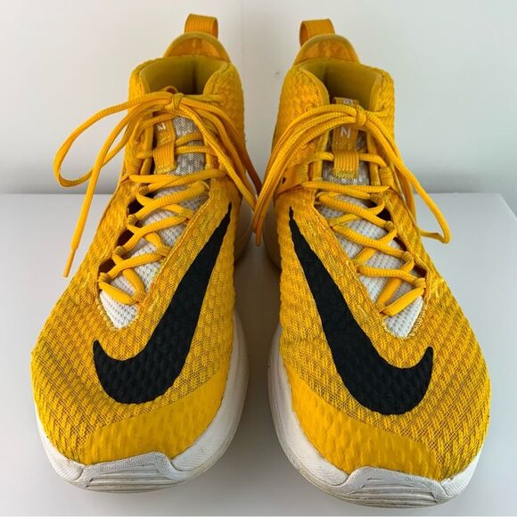 Nike men’s Yellow Zoom Rize TB 'University Gold' hi top basketball shoes size 14 - Picture 6 of 12